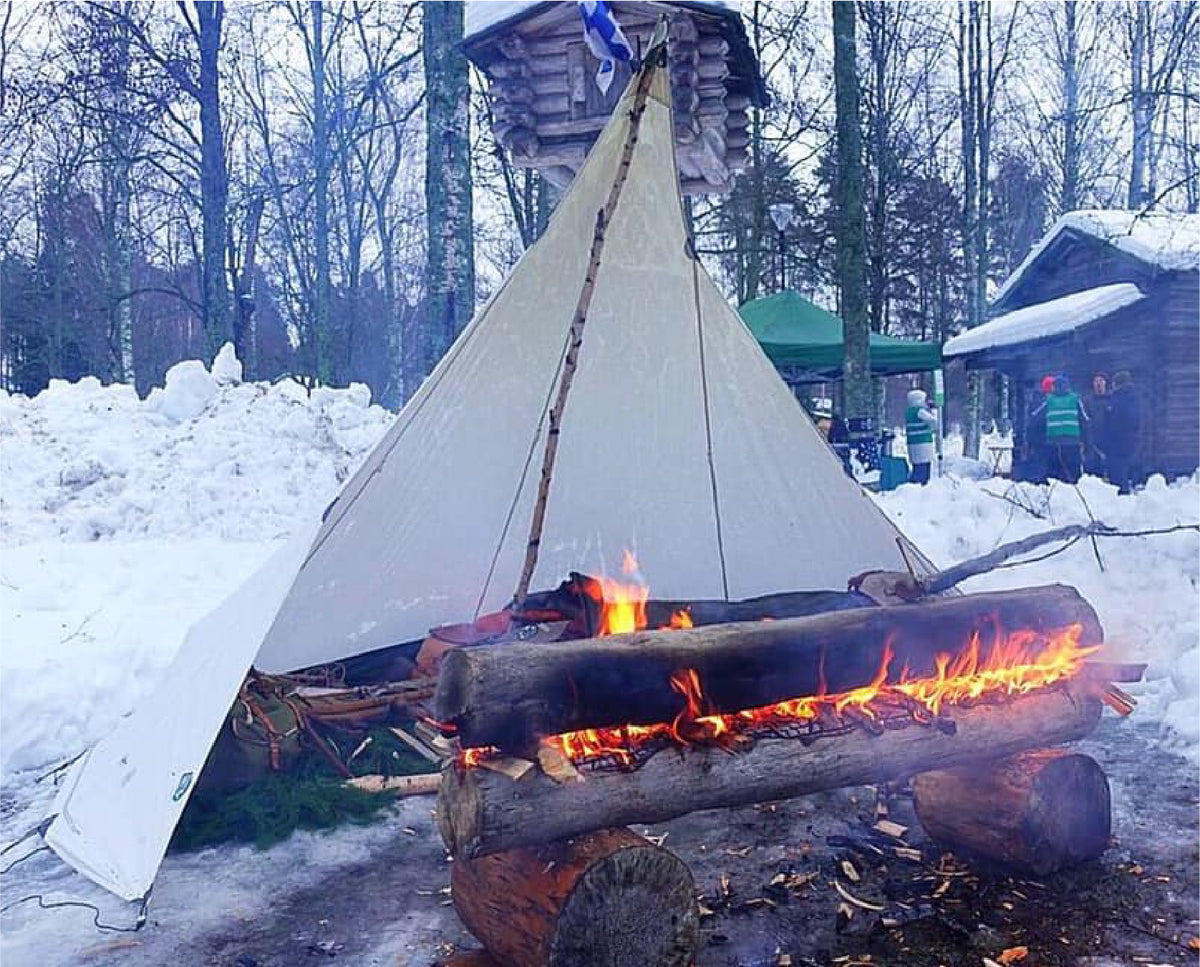 【入手困難】フィンランド製シェルタータープ Finnrover loue M64 ブッシュクラフト - フィンローバー ルー M34 - スロースタイルプラス